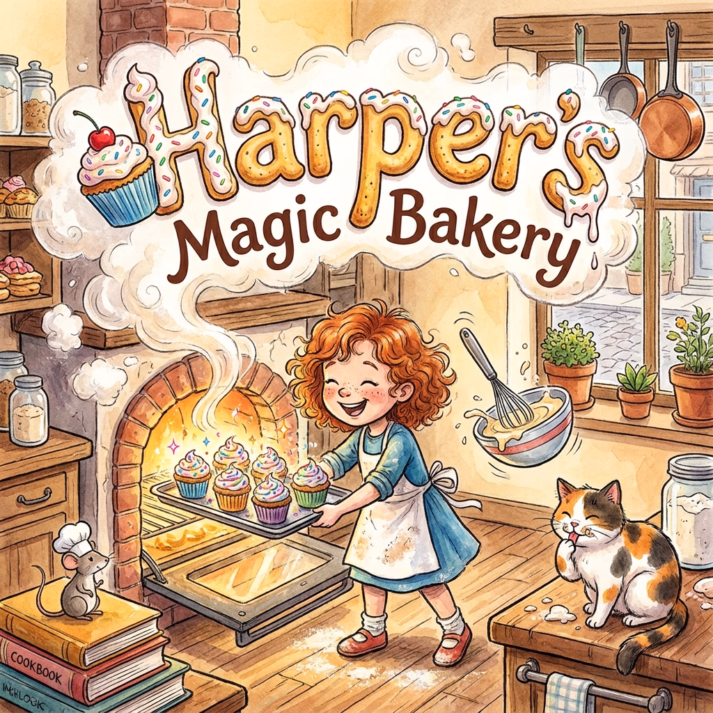Harper's Magic Bakery, a personalized Story Genie book starring Harper