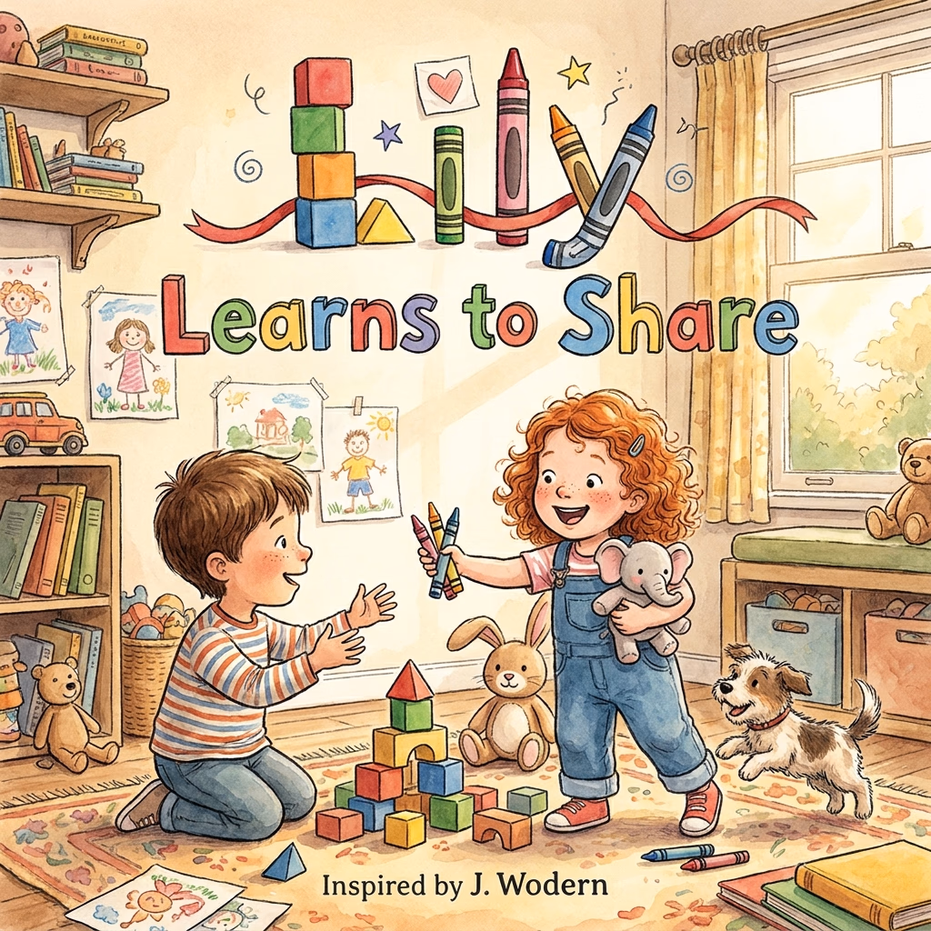 Lily Learns to Share, a personalized Story Genie book starring Lily